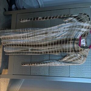 Princess Polly Dark Green and White Mini Dress